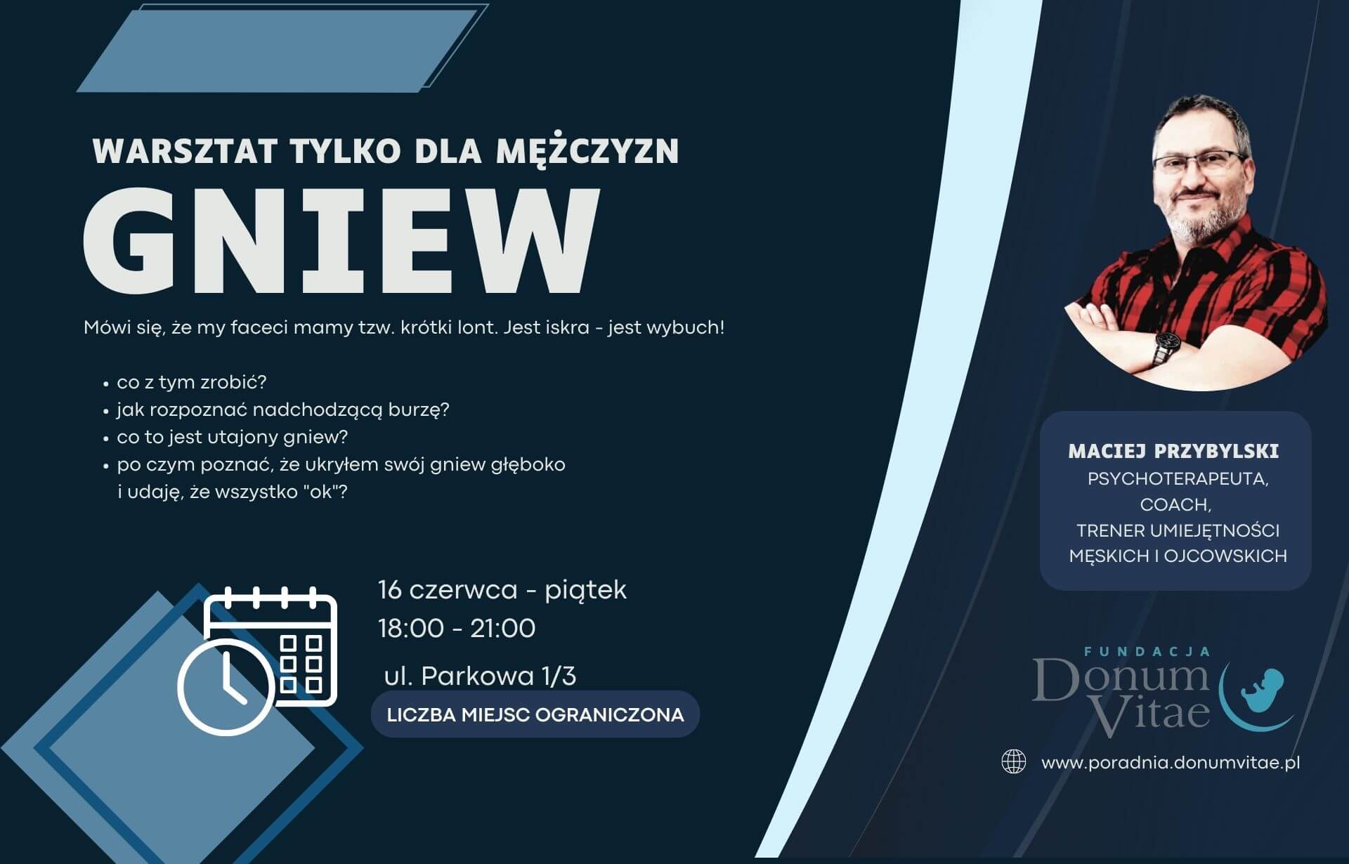 Miniwarsztat dla mężczyzn - GNIEW