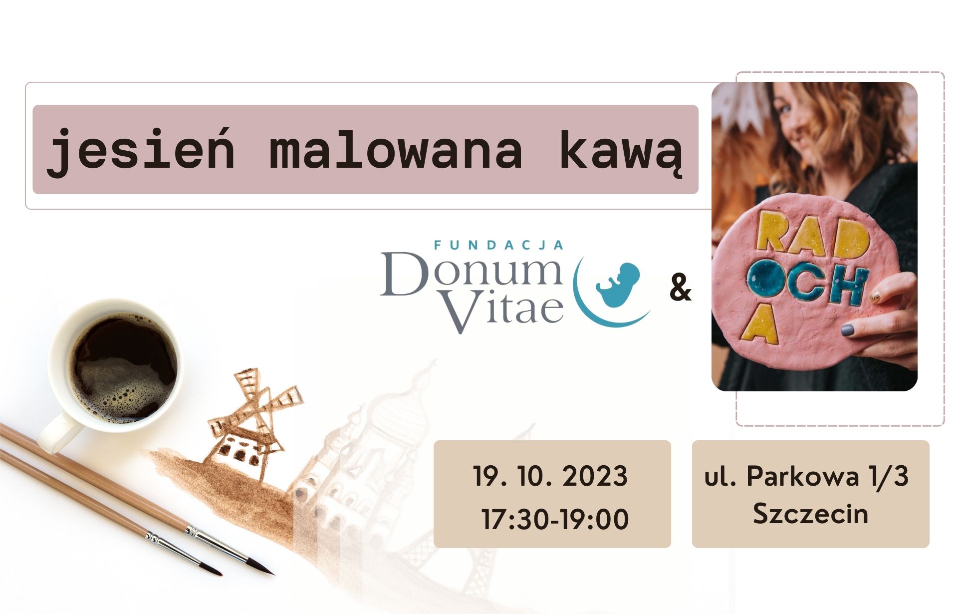 Jesień malowana kawą - warsztaty kreatywne