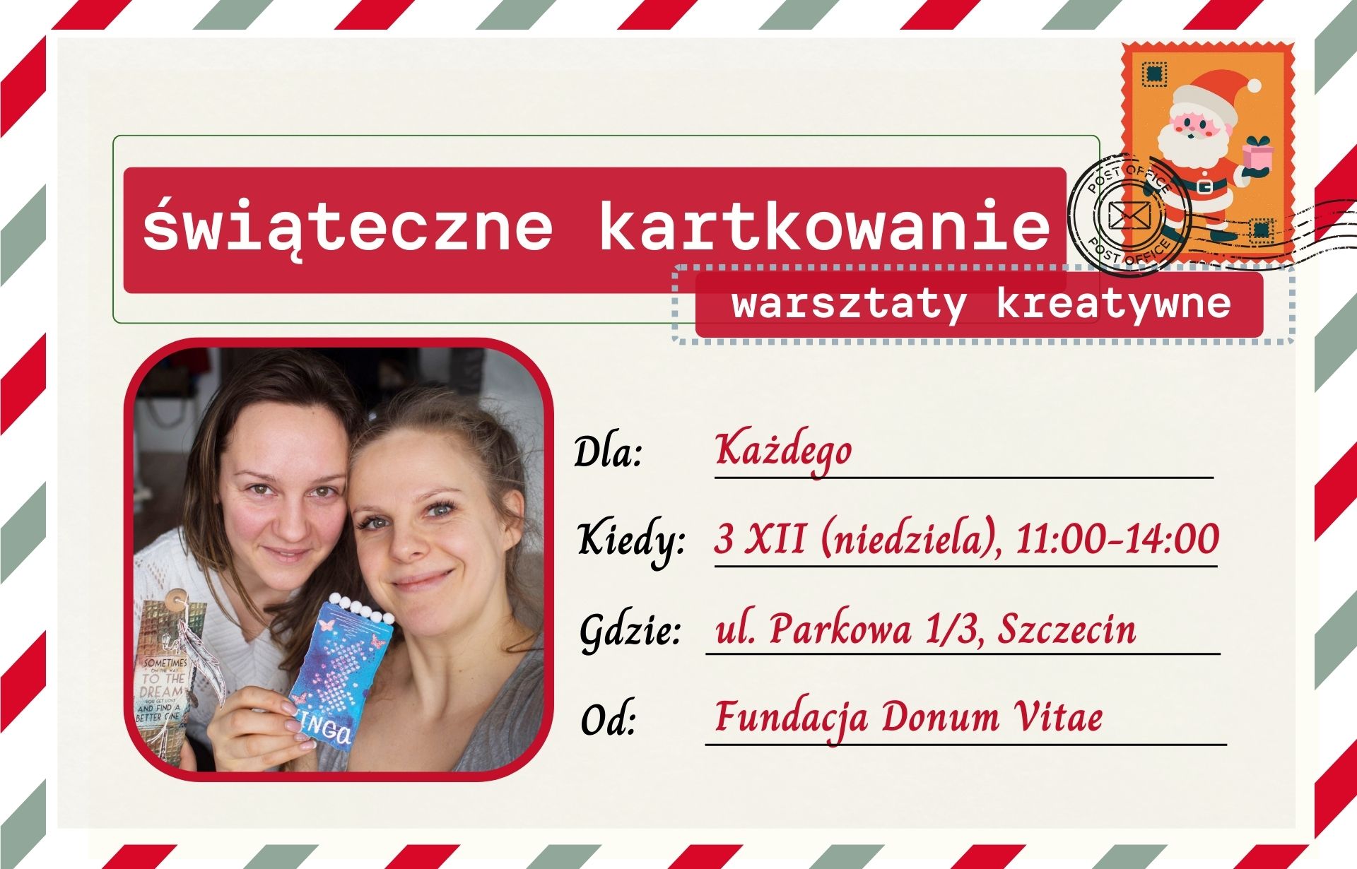 Świąteczne kartkowanie - warsztaty kreatywne dla każdego