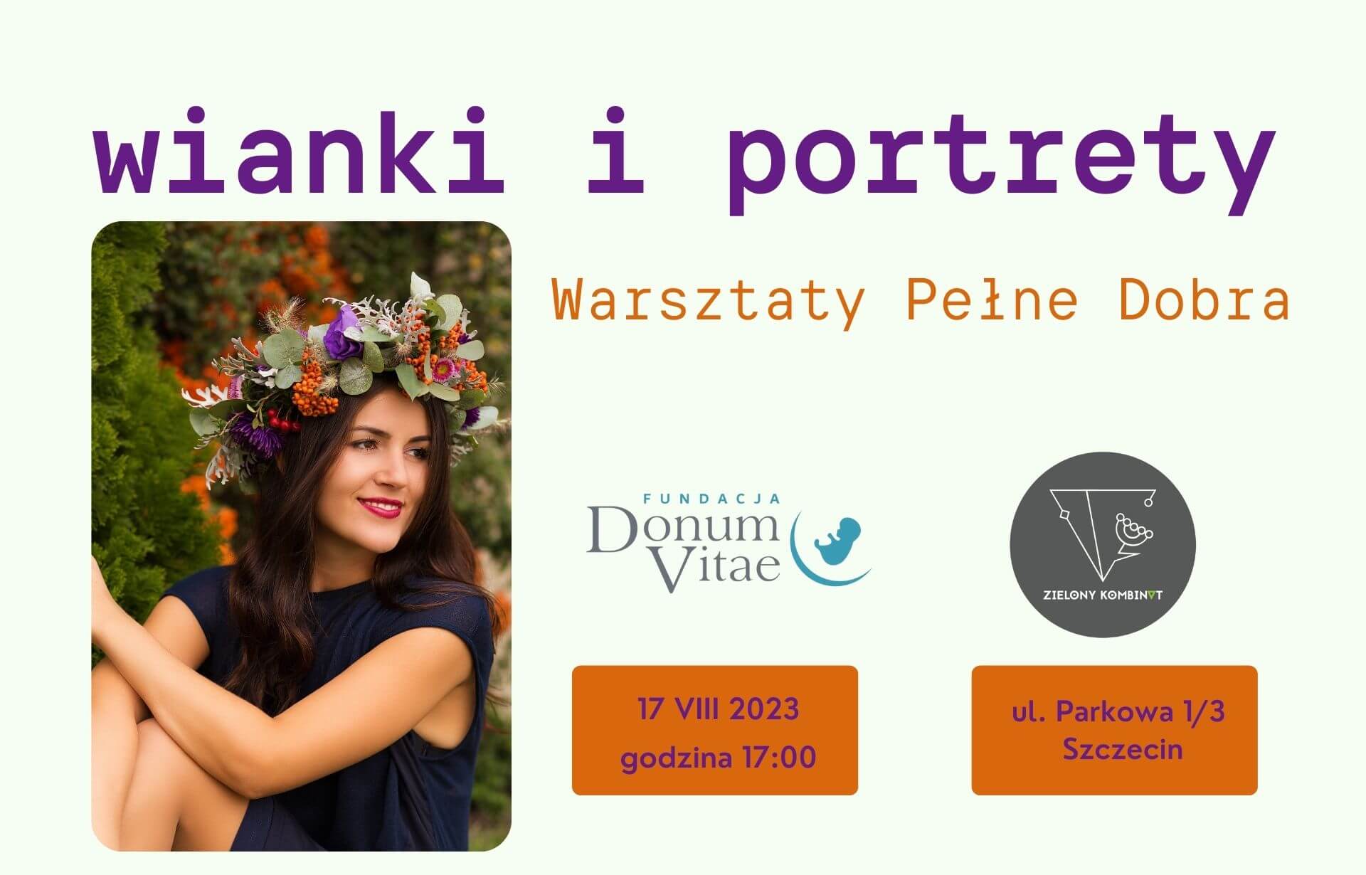 Zaproszenie na warsztaty Wianki i Portrety