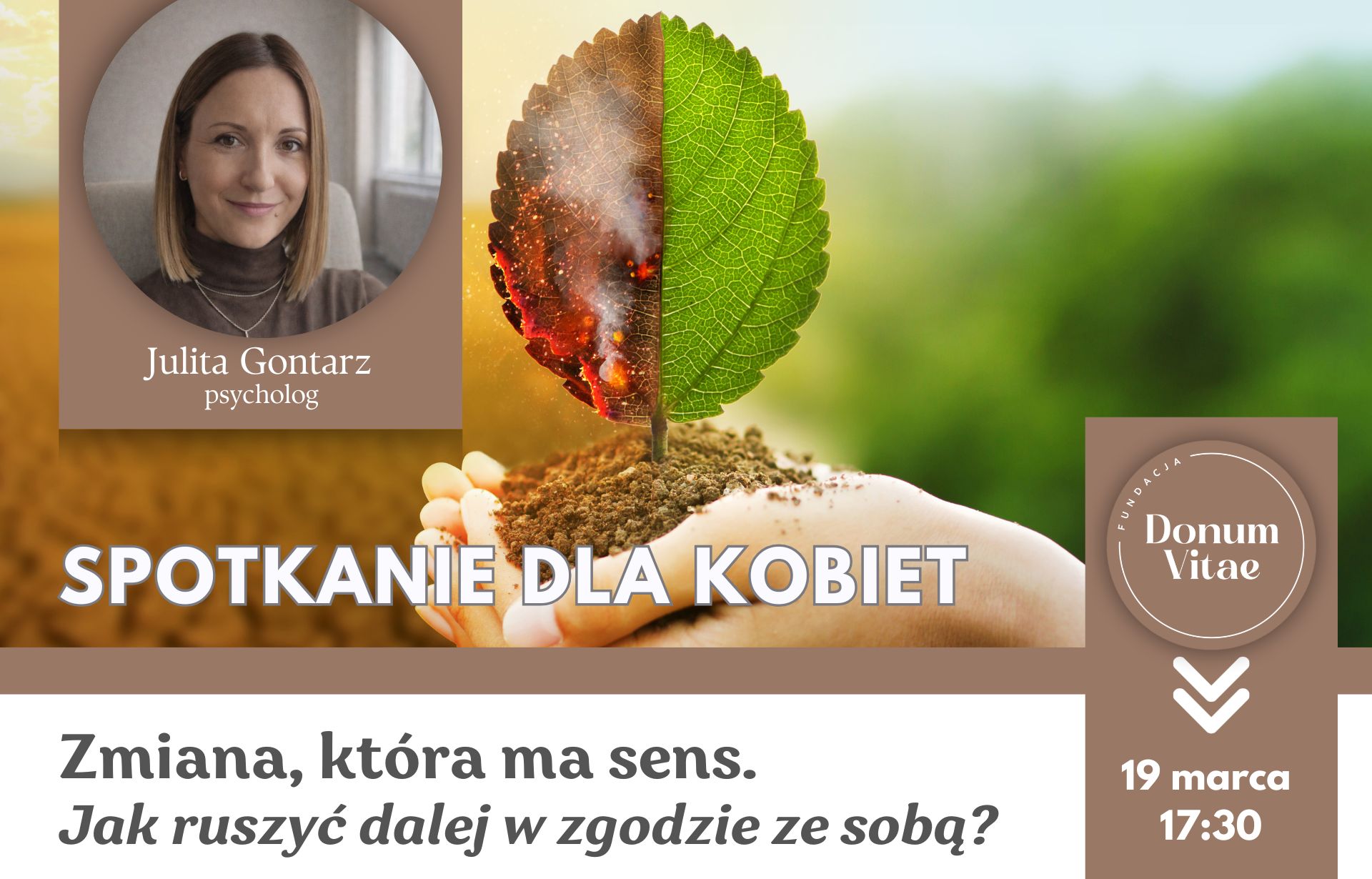 Zmiana, która ma sens. Jak ruszyć dalej w zgodzie ze sobą? - warsztaty z psychologiem 